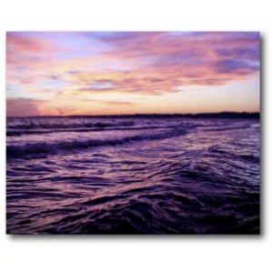 Purple Seascape I Gallery-Wrapped Canvas Wall Art, 16x20