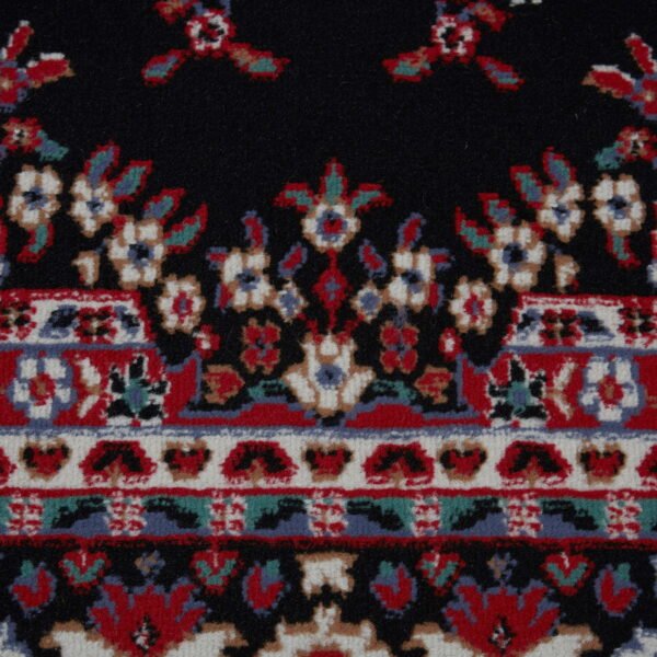 Traditional Medallion Border Area Rug, Black/Red, 3-Piece Set - Image 2