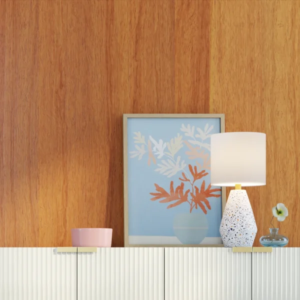 Table Lamp with White Drum Shade, 8"W x 16.75"H - Image 3