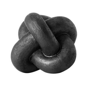 Indoor Tabletop Resin Modern Black Knot 5.5