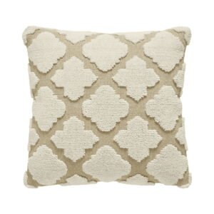 Lainey Quatrefoil Cotton-Terry Decorative Pillow Cover, 22