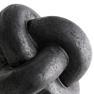 Indoor Tabletop Resin Modern Black Knot 5.5